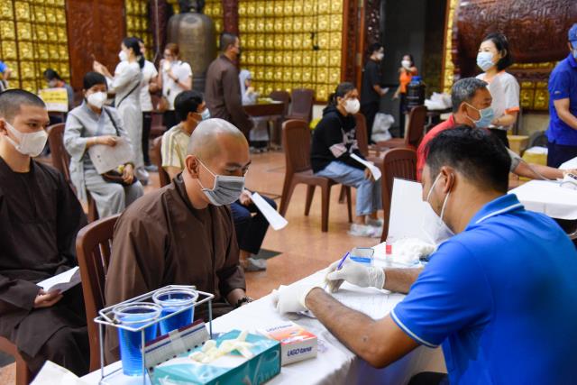 Chương trình &quot;Hiến máu nhân đạo lần thứ 55&quot; vào ngày 04/06/2022 tại Chùa Giác Ngộ