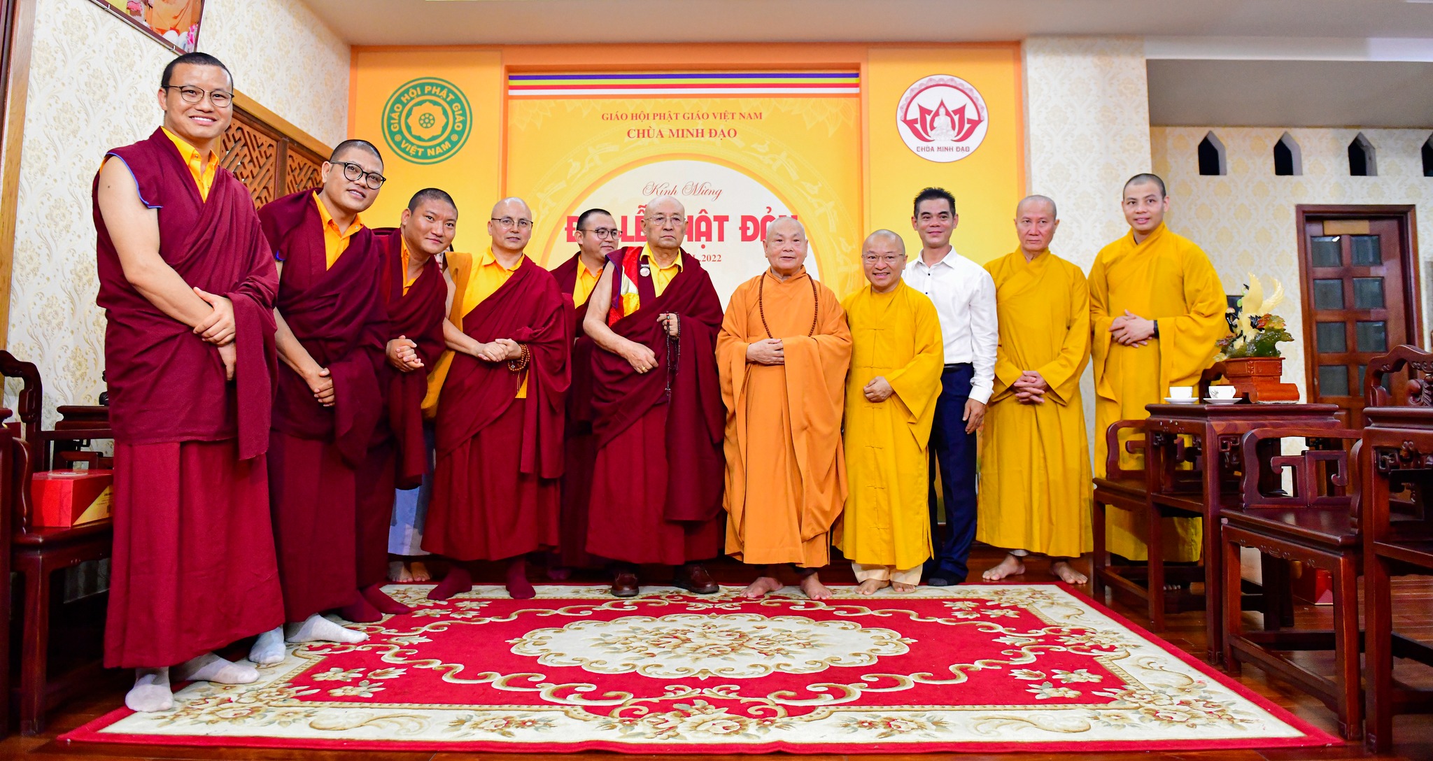 Phái đoàn dòng truyền thừa Drikung Kagyu tiếp kiến HT. Chủ tịch HĐTS GHPGVN