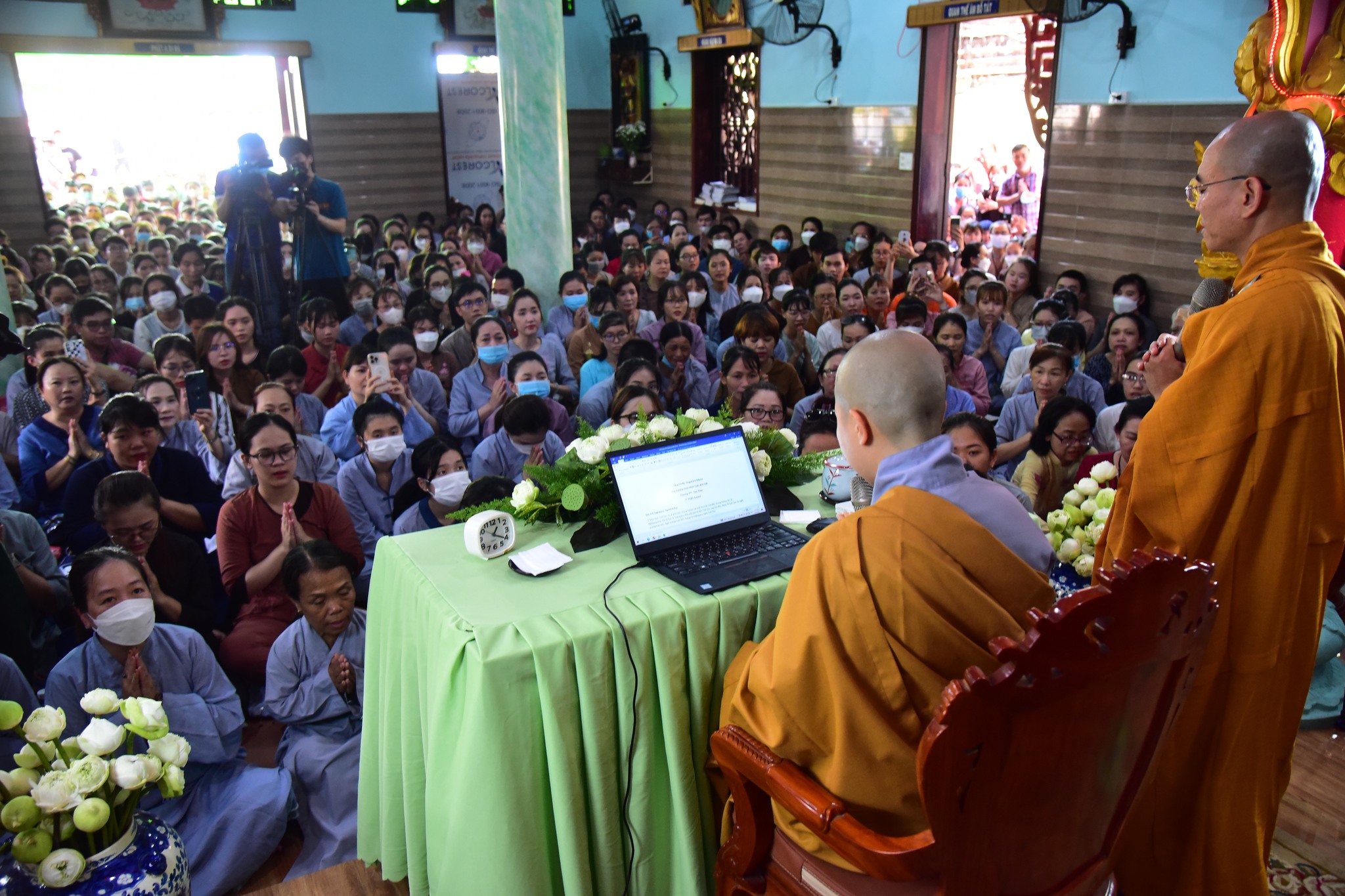 SC. Giác Lệ Hiếu thuyết giảng đến gần 1.000 Phật tử tại Chùa An Lạc (Tp. Thủ Đức, Tp. HCM)