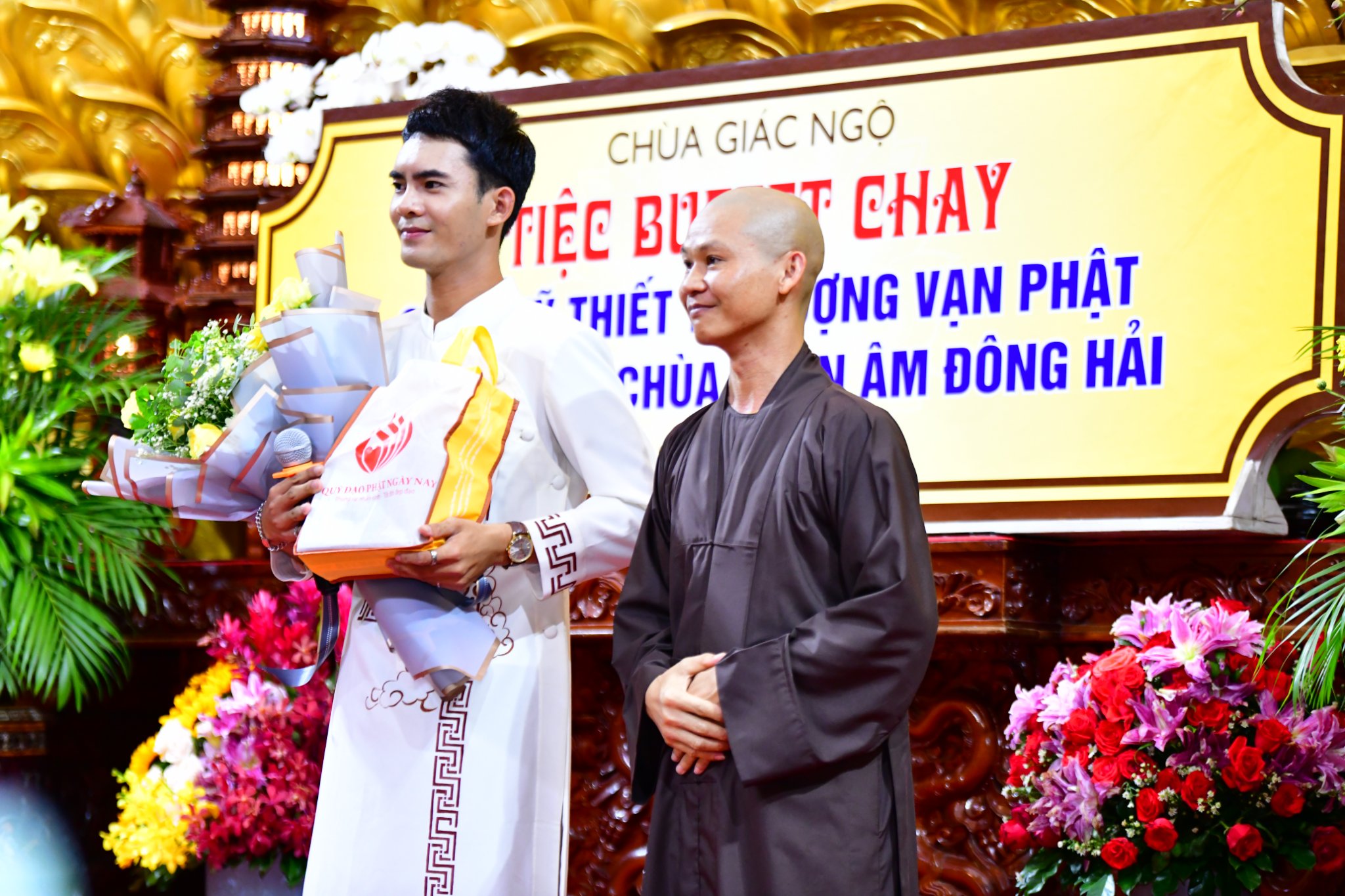 Hơn 1.300 lượt khách tham dự Tiệc Buffet chay gây quỹ xây dựng Chùa Quan Âm Đông Hải