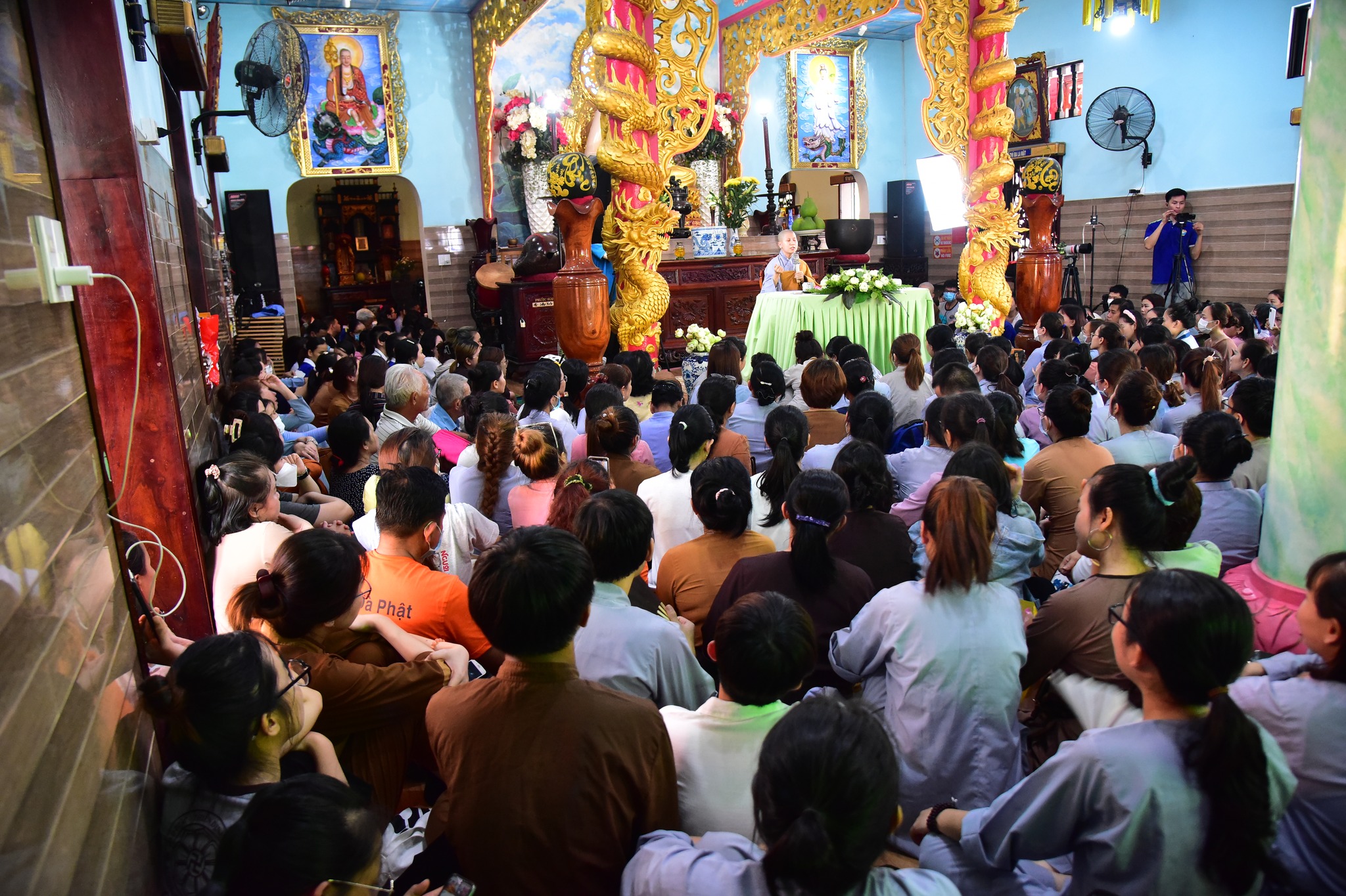 SC. Giác Lệ Hiếu thuyết giảng đến gần 1.000 Phật tử tại Chùa An Lạc (Tp. Thủ Đức, Tp. HCM)
