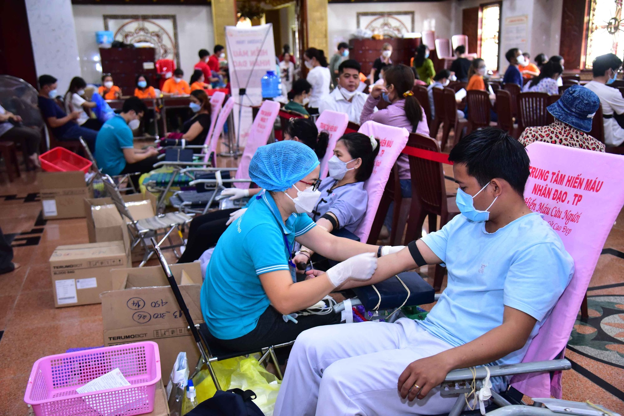 Chùa Giác Ngộ tạo thiện duyên giúp hơn 700 người hiến máu nhân đạo