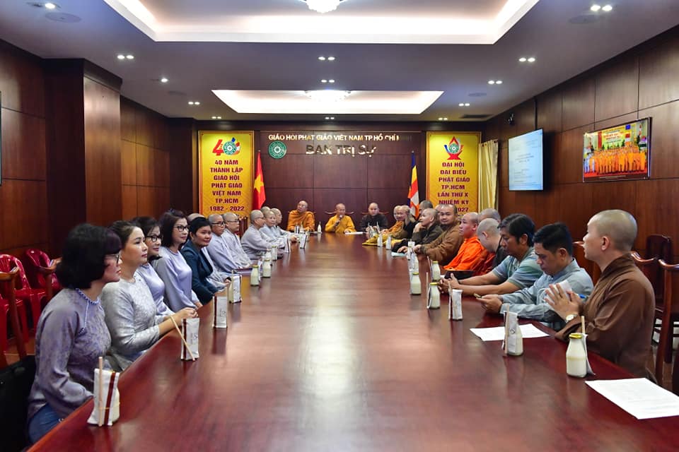 Phiên họp dự thảo nhân sự và kế hoạch Phật sự của Ban Phật giáo Quốc tế Tp. HCM, ngày 13/07/2022