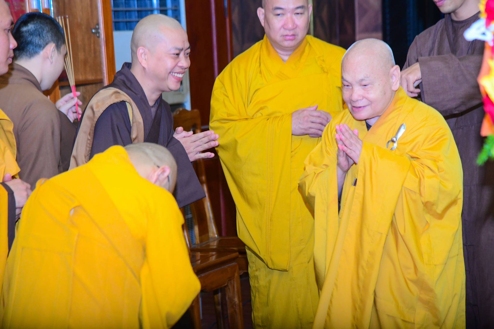 Thượng tọa Thích Nhật Từ dự lễ tưởng niệm Hòa thượng Thích Thiện Từ tại chùa Minh Đạo