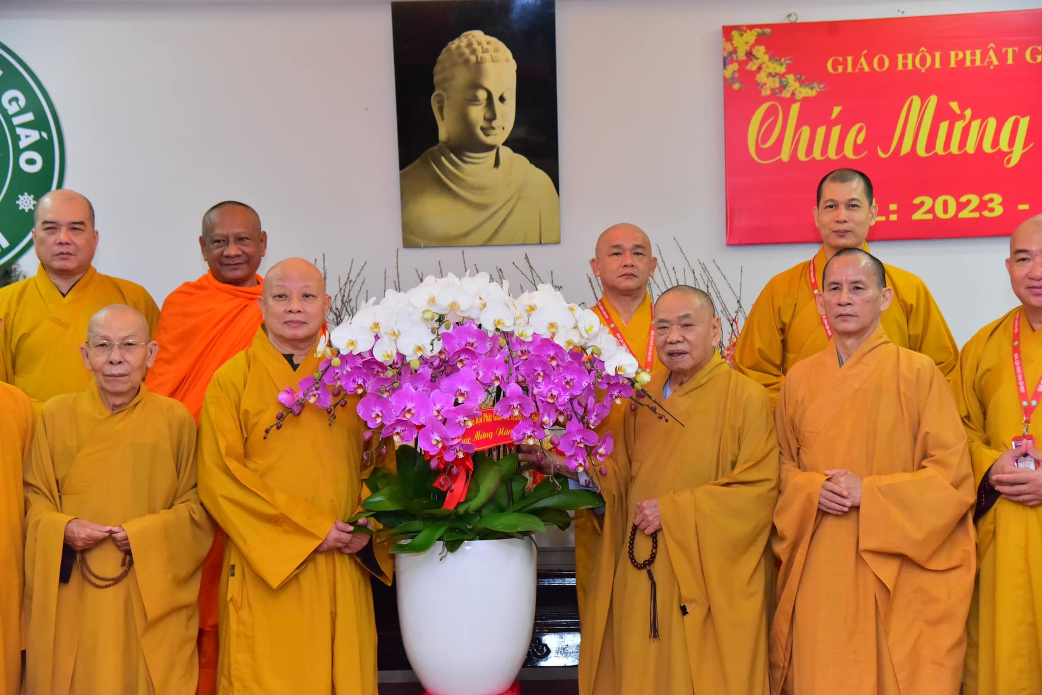 Ban Trị sự GHPGVN TP.HCM thăm và chúc Tết Hòa thượng Chủ tịch, Ban Thường trực HĐTS Trung ương GHPGVN