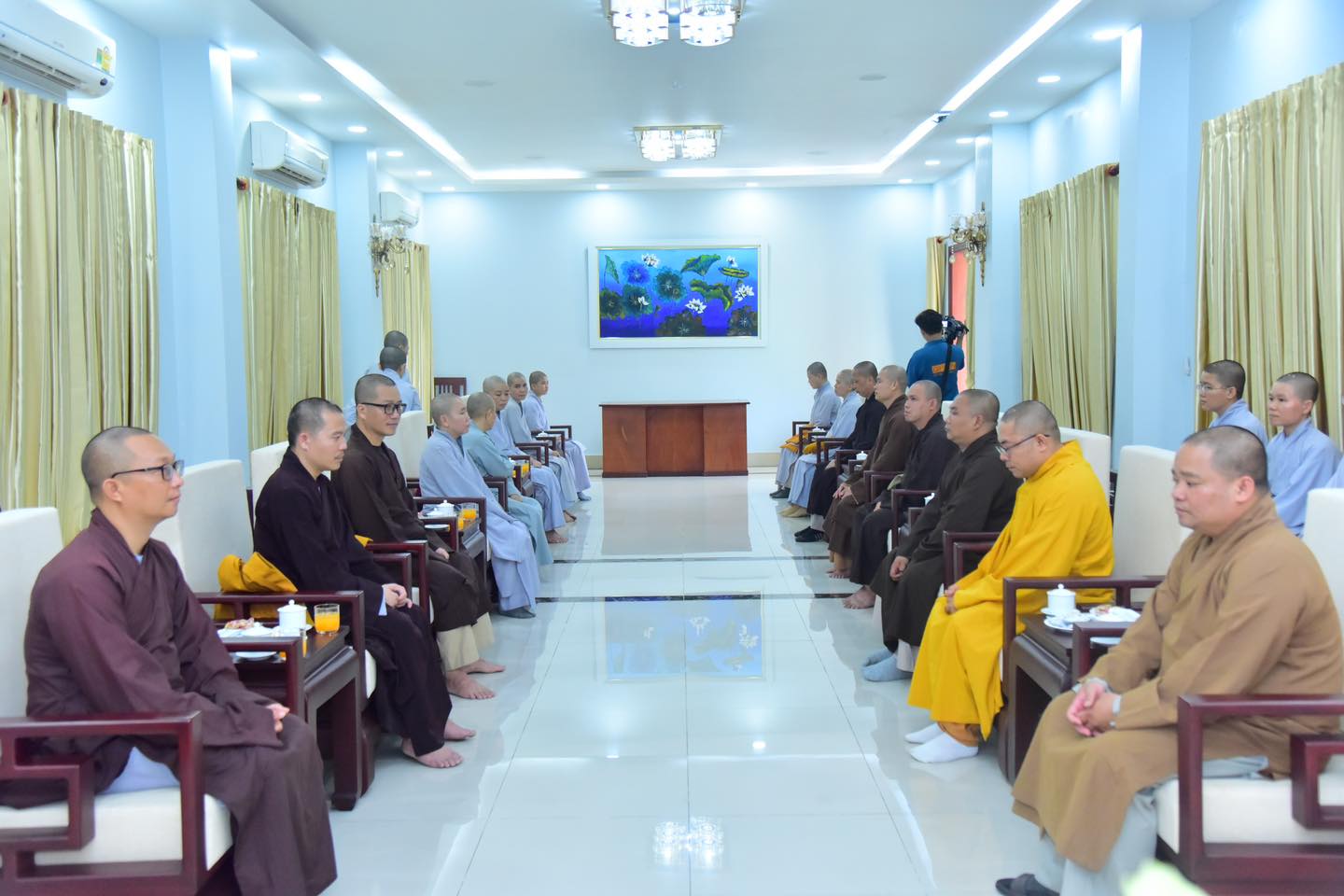 Ban Trị sự GHPGVN huyện Bình Chánh thăm, chúc Tết Học viện Phật giáo Việt Nam tại TP.HCM