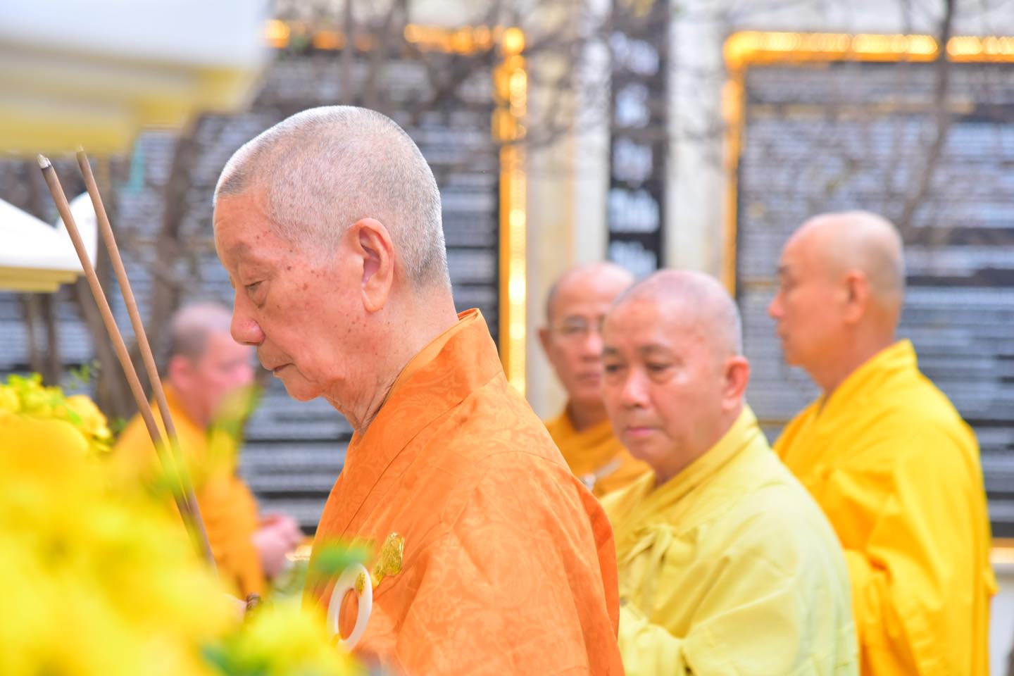 Ban Trị sự GHPGVN Thành phố Hồ Chí Minh Vấn an Đức pháp chủ  Hội đồng chứng minh GHPGVN