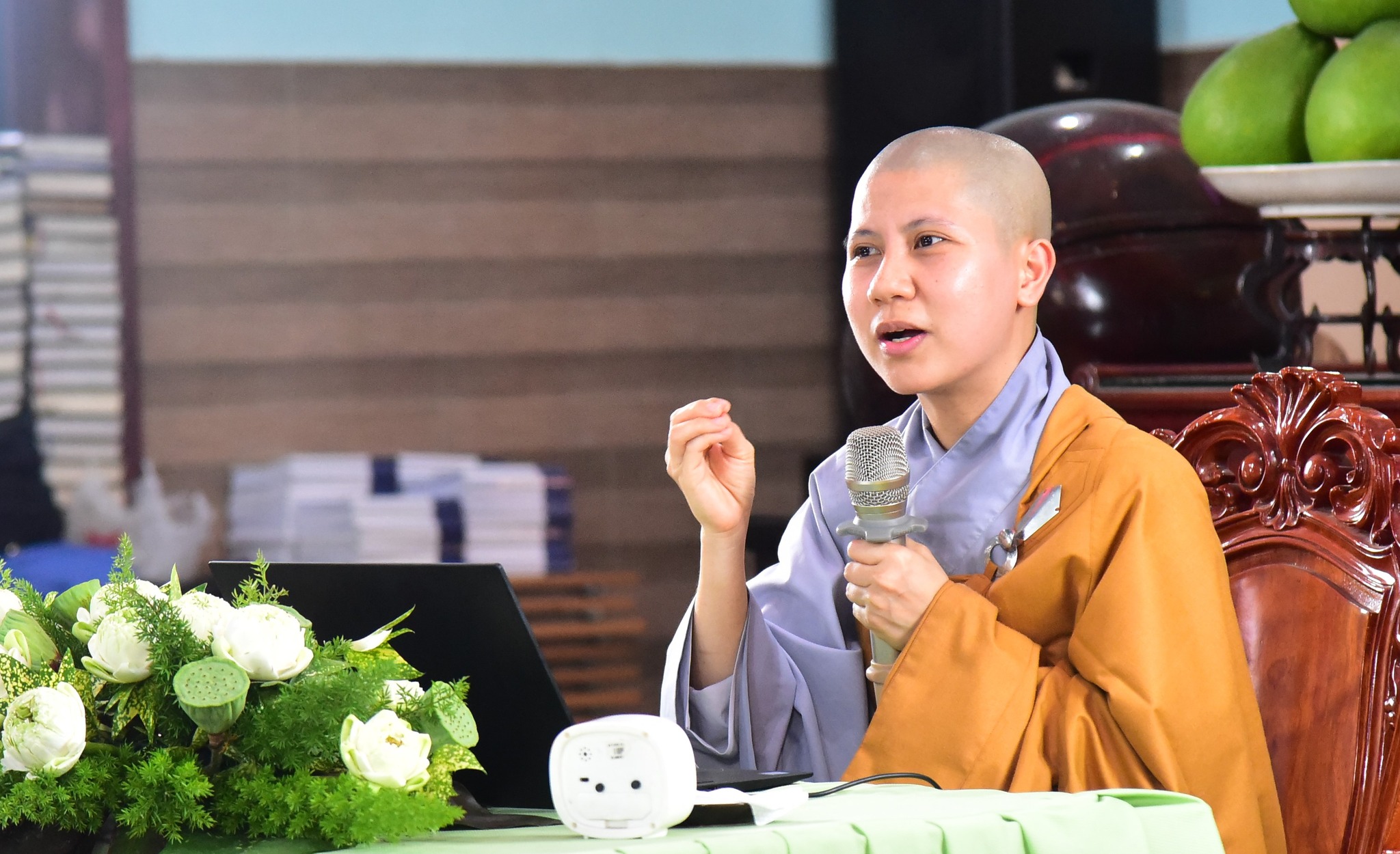 SC. Giác Lệ Hiếu thuyết giảng đến gần 1.000 Phật tử tại Chùa An Lạc (Tp. Thủ Đức, Tp. HCM)