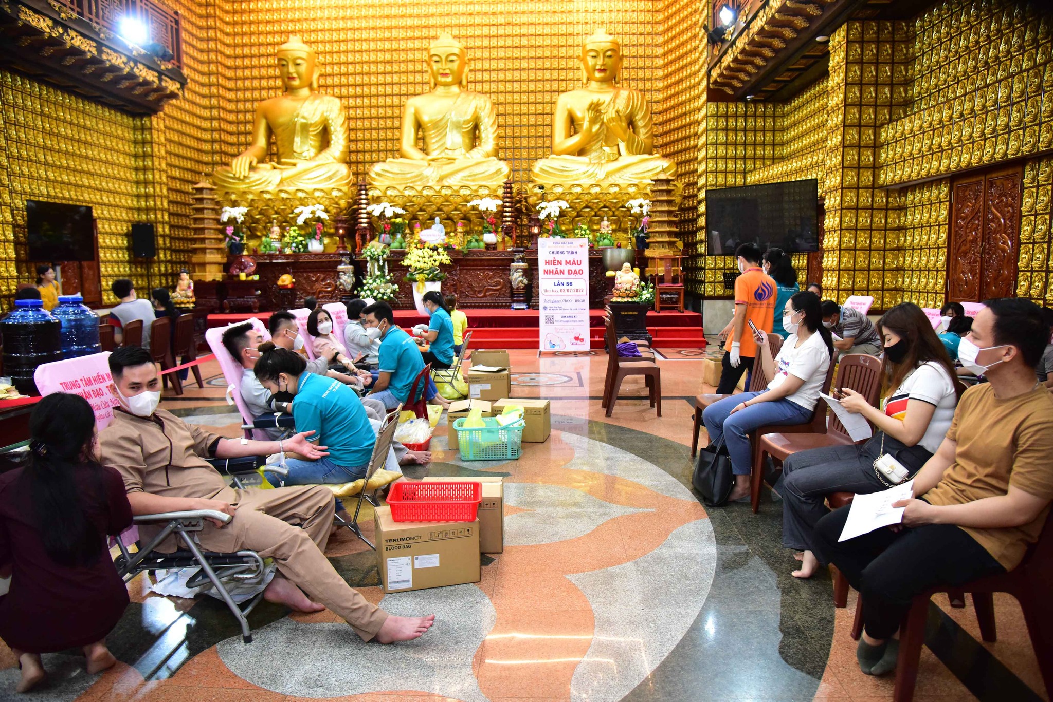 Chùa Giác Ngộ tạo thiện duyên giúp hơn 700 người hiến máu nhân đạo