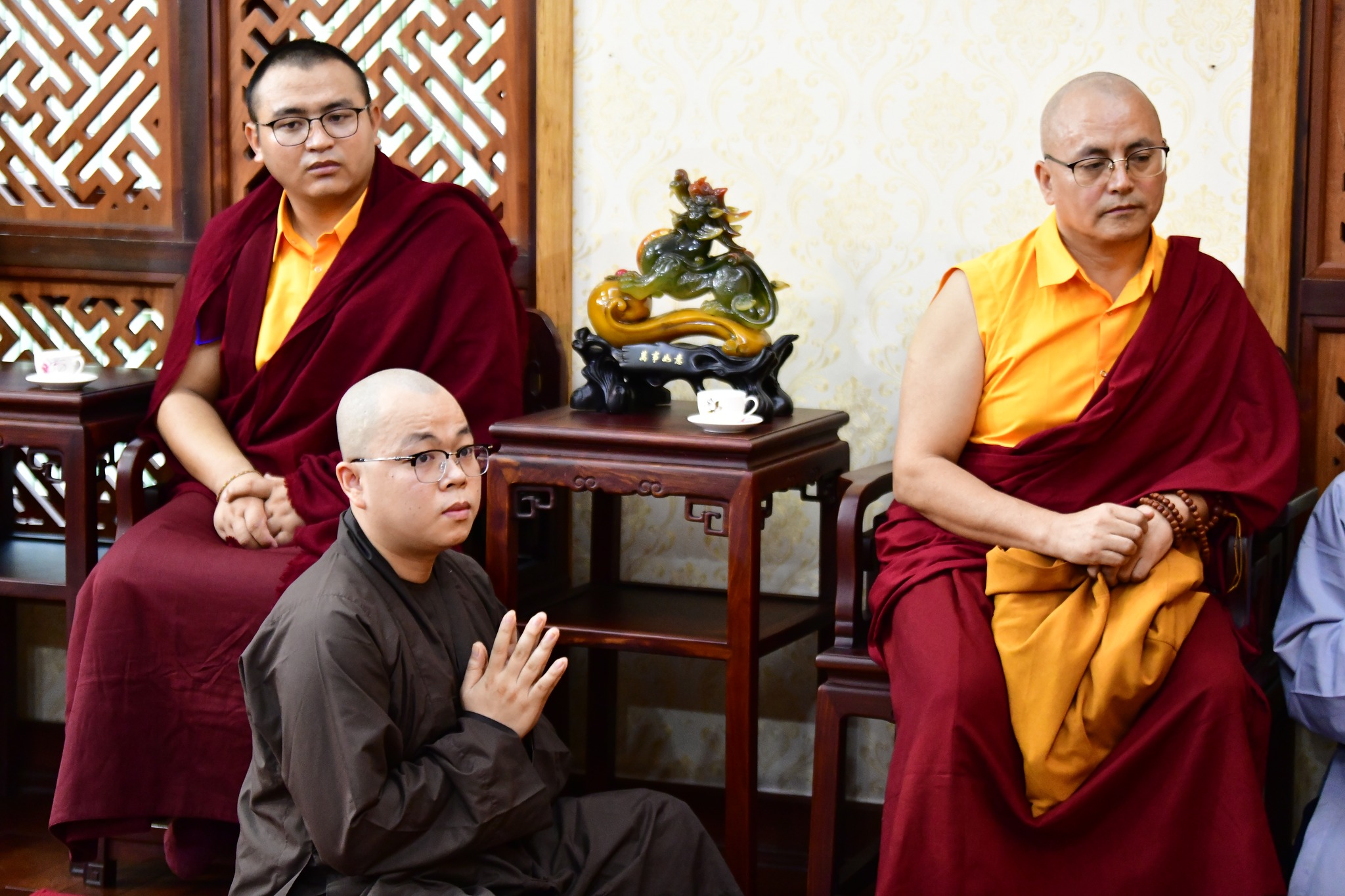 Phái đoàn dòng truyền thừa Drikung Kagyu tiếp kiến HT. Chủ tịch HĐTS GHPGVN