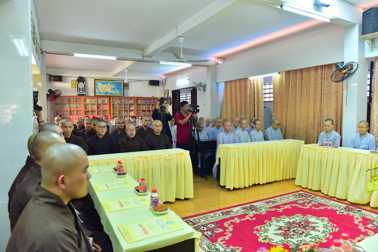 Ban Giáo dục Phật giáo TP. Hồ Chí Minh thăm, làm việc với Ban Trị sự, Ban Chủ nhiệm lớp sơ cấp Phật học huyện Củ Chi và quận 3
