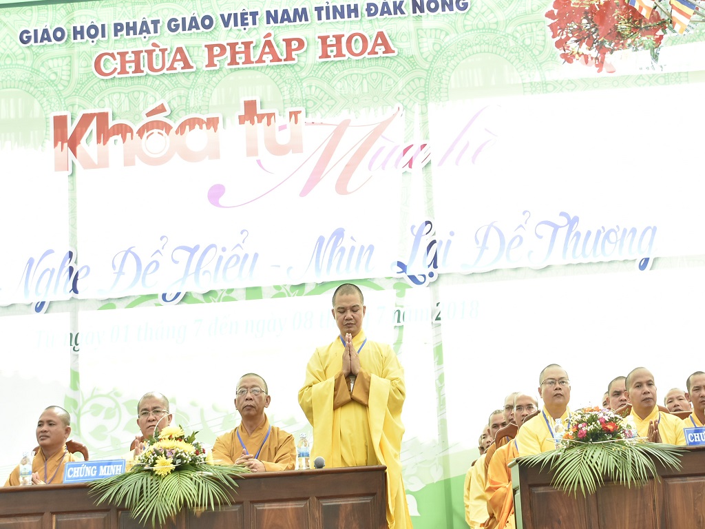 Chùa Pháp Hoa  Khai mạc khóa tu mùa hè năm 2018