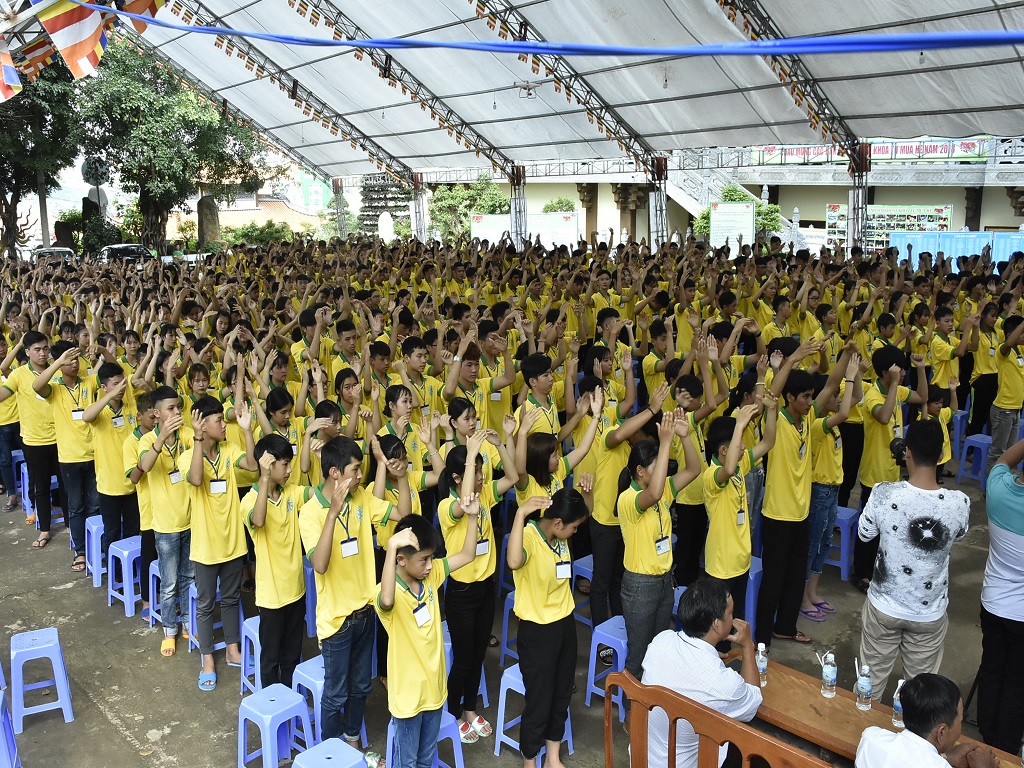 Chùa Pháp Hoa  Khai mạc khóa tu mùa hè năm 2018
