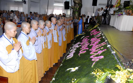 Chùm ảnh: Những góc nhìn khác nhau về ngày khai mạc Hội nghị Nữ giới Phật giáo Thế giới lần thứ 11
