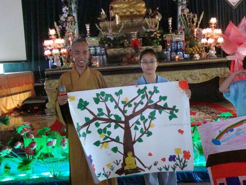 Nam Định: những hoạt động ý nhĩa trong ngày thứ 5  của khóa tu đạo đức tại chùa Vấn Khẩu