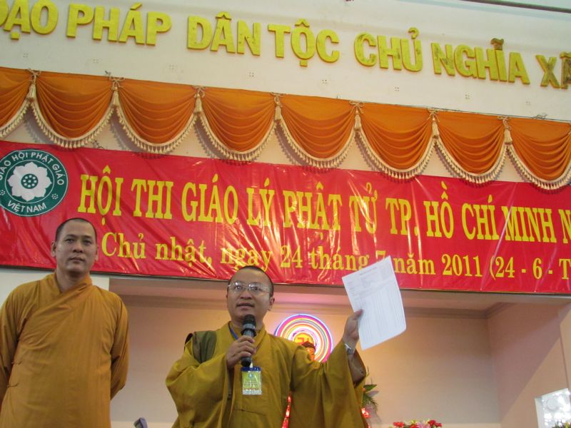 Một ngày ý nghĩa tại Hội thi giáo lý Phật tử cấp thành phố năm 2011