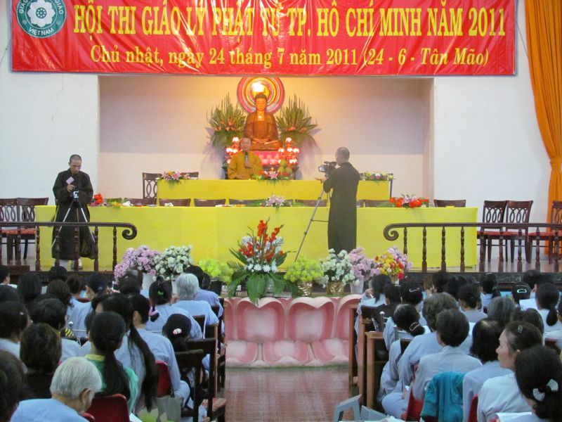 Một ngày ý nghĩa tại Hội thi giáo lý Phật tử cấp thành phố năm 2011