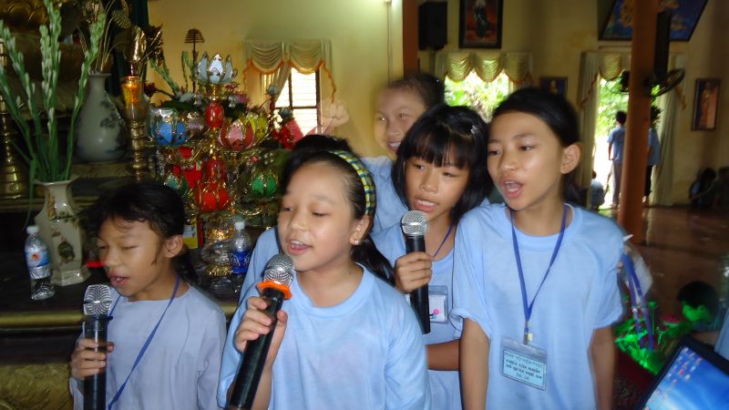 Nam Định: những hoạt động ý nhĩa trong ngày thứ 5  của khóa tu đạo đức tại chùa Vấn Khẩu