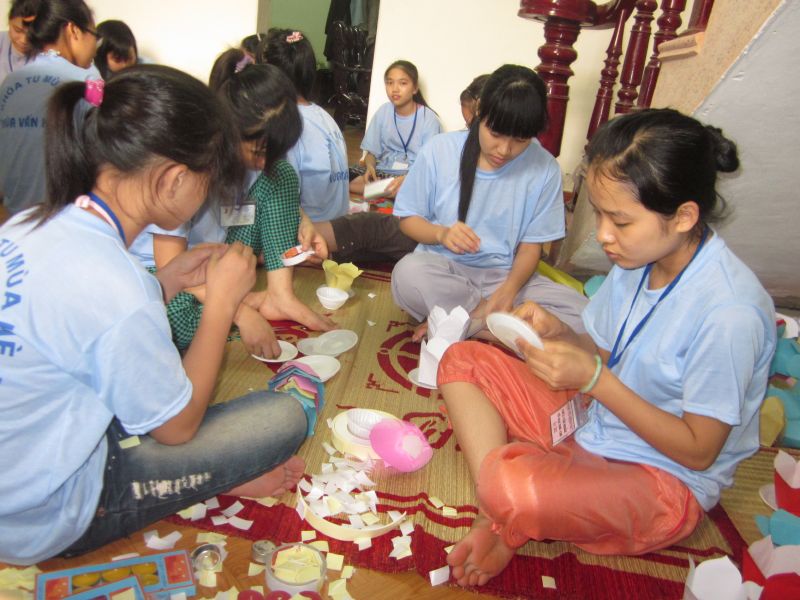 Nam Định: những hoạt động ý nhĩa trong ngày thứ 5  của khóa tu đạo đức tại chùa Vấn Khẩu