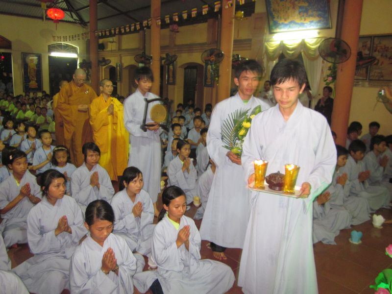 Nam Định: những hoạt động ý nhĩa trong ngày thứ 5  của khóa tu đạo đức tại chùa Vấn Khẩu