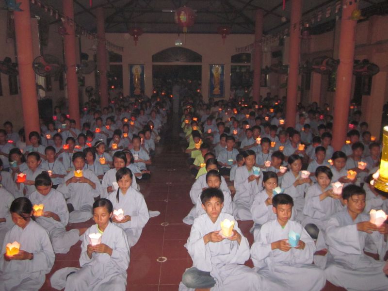 Nam Định: những hoạt động ý nhĩa trong ngày thứ 5  của khóa tu đạo đức tại chùa Vấn Khẩu