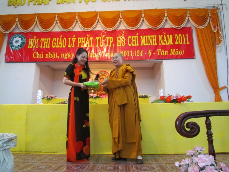 Một ngày ý nghĩa tại Hội thi giáo lý Phật tử cấp thành phố năm 2011