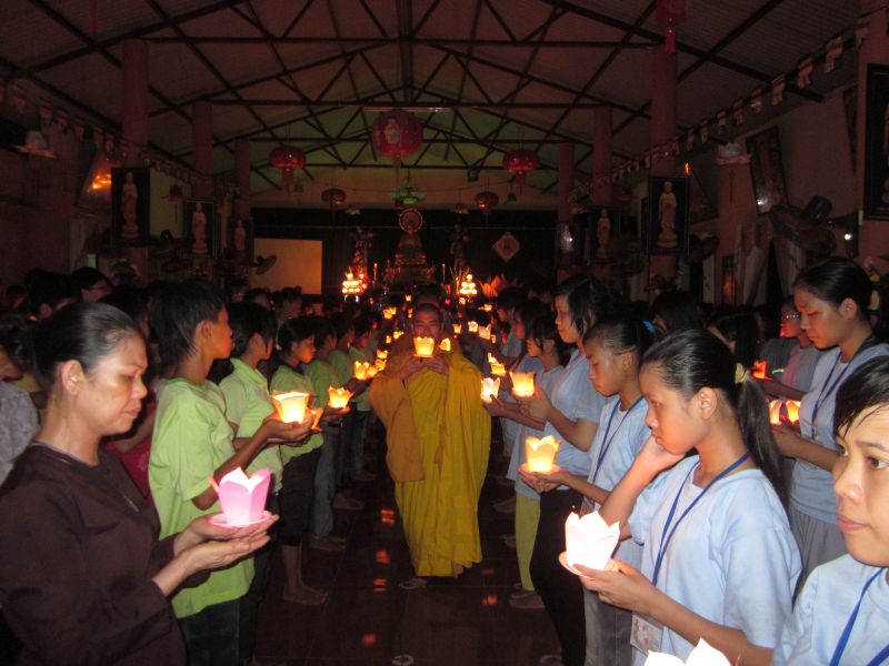 Nam Định: những hoạt động ý nhĩa trong ngày thứ 5  của khóa tu đạo đức tại chùa Vấn Khẩu
