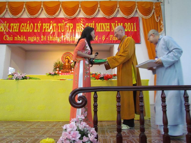 Một ngày ý nghĩa tại Hội thi giáo lý Phật tử cấp thành phố năm 2011