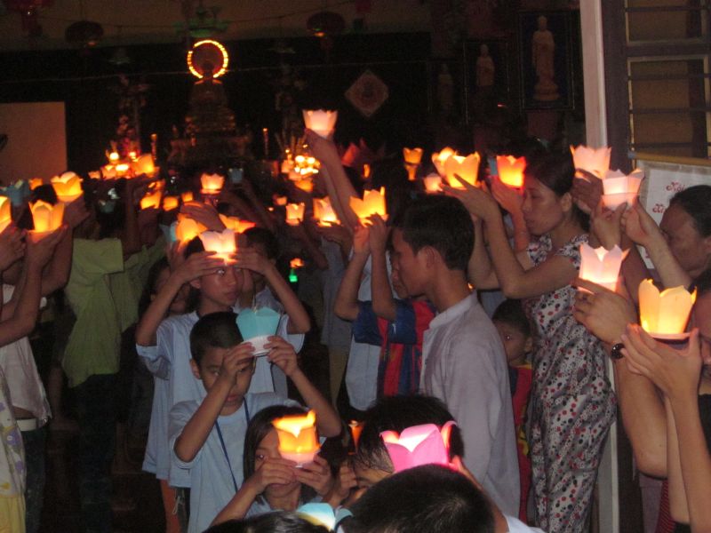 Nam Định: những hoạt động ý nhĩa trong ngày thứ 5  của khóa tu đạo đức tại chùa Vấn Khẩu