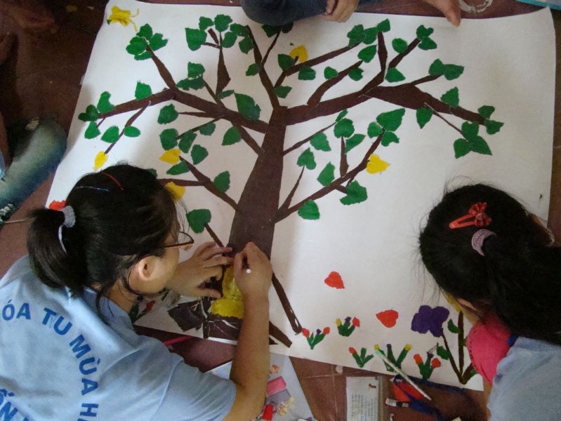Nam Định: những hoạt động ý nhĩa trong ngày thứ 5  của khóa tu đạo đức tại chùa Vấn Khẩu