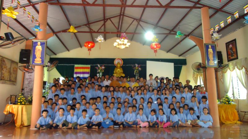 Nam Định: chùa Vấn Khẩu Phường Cửa Nam khai giảng khóa tu đạo đức cho Thanh thiếu niên