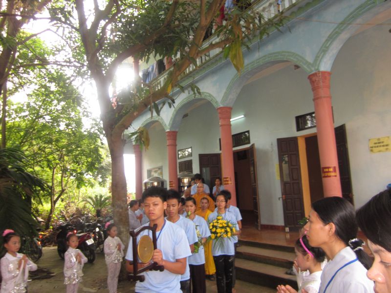 Nam Định: chùa Vấn Khẩu Phường Cửa Nam khai giảng khóa tu đạo đức cho Thanh thiếu niên