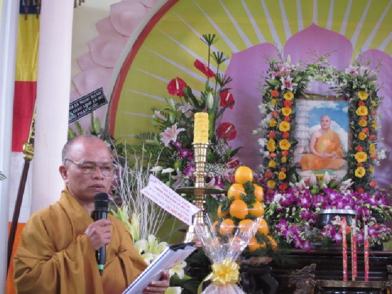 PG Hóc Môn: lễ Truy niệm cố Thượng tọa Thích Minh Thuần vừa viên tịch