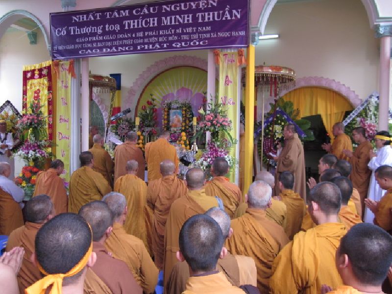 PG Hóc Môn: lễ Truy niệm cố Thượng tọa Thích Minh Thuần vừa viên tịch