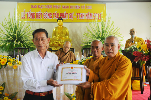 BĐDPG Huyện Củ Chi Tổng kết công tác Phật sự và Từ Thiện Xã Hội năm 2011