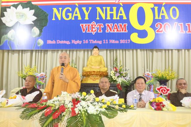 Bình Dương: Trường Trung cấp Phật học tổ chức lễ Nhà giáo Việt Nam 20 – 11