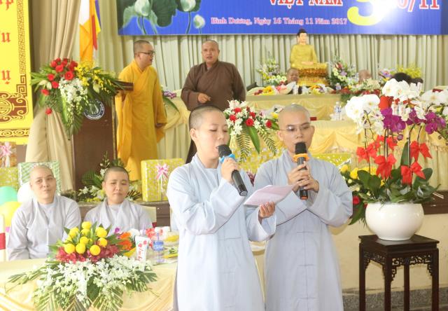 Bình Dương: Trường Trung cấp Phật học tổ chức lễ Nhà giáo Việt Nam 20 – 11