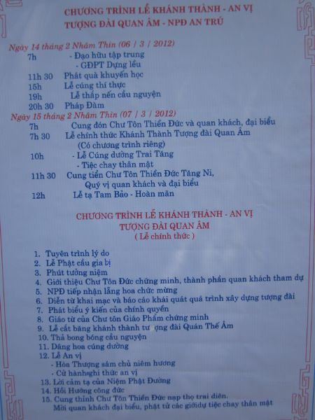 Quảng Trị: lễ khánh thành, an vị tượng đài Quán Thế Âm trang nghiêm và trọng thể tại chùa Khánh An