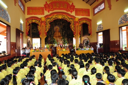 Khai mạc khóa tu mùa hè Hương Sen Mùa Hạ lần III- 2012 tại chùa Hoa Khai