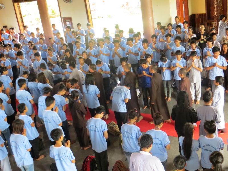 Đăk Lăk: khóa tu Thiện Tài Đồng Tử lần 3 chia tay trong lưu luyến
