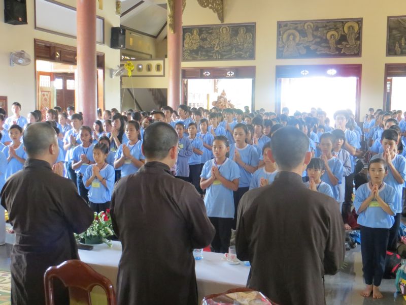 Đăk Lăk: khóa tu Thiện Tài Đồng Tử lần 3 chia tay trong lưu luyến