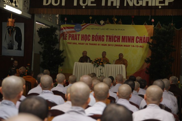 Học viện PGVN tại TP. HCM trao học bổng Thích Minh Châu