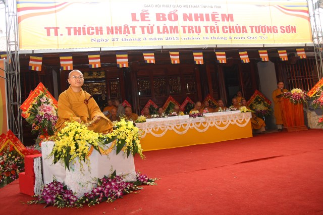 Hà Tĩnh: TT. Thích Nhật Từ chính thức nhận quyết định bổ nhiệm trụ trì chùa Tượng Sơn