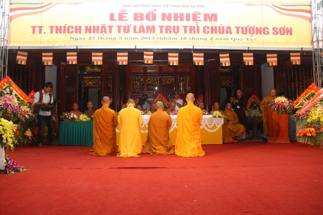 Hà Tĩnh: TT. Thích Nhật Từ chính thức nhận quyết định bổ nhiệm trụ trì chùa Tượng Sơn