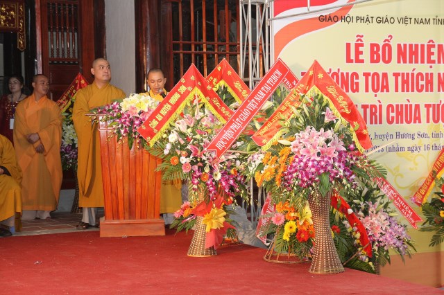 Hà Tĩnh: TT. Thích Nhật Từ chính thức nhận quyết định bổ nhiệm trụ trì chùa Tượng Sơn