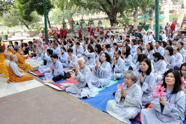 Đoàn Phật tử Hoa Kỳ, Cananda và Việt Nam hành hương đất Phật