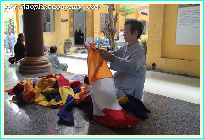 Chùm ảnh: Công tác trần thiết tang lễ Đại lão HT. Thích Trí Tịnh