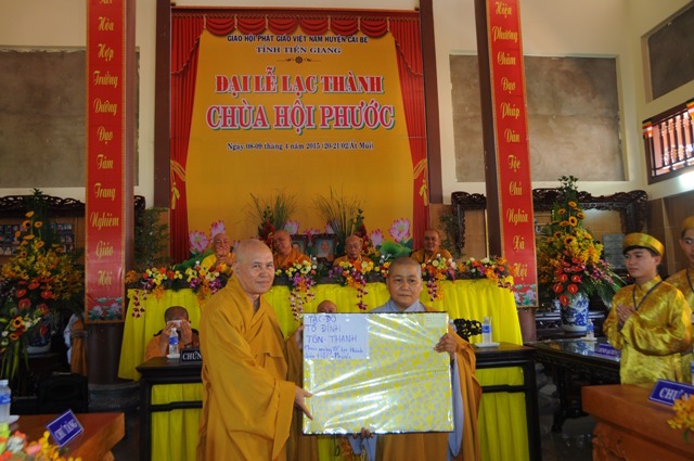Tiền Giang: Lễ lạc thành chùa Hội Phước