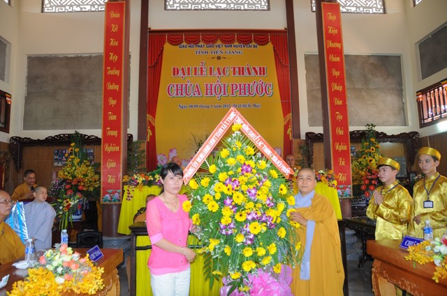 Tiền Giang: Lễ lạc thành chùa Hội Phước