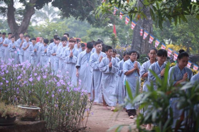 Thái Bình: Chùa Bụt Mọc tổ chức khóa tu “HƯƠNG TỪ BI” lần thứ tư năm 2015
